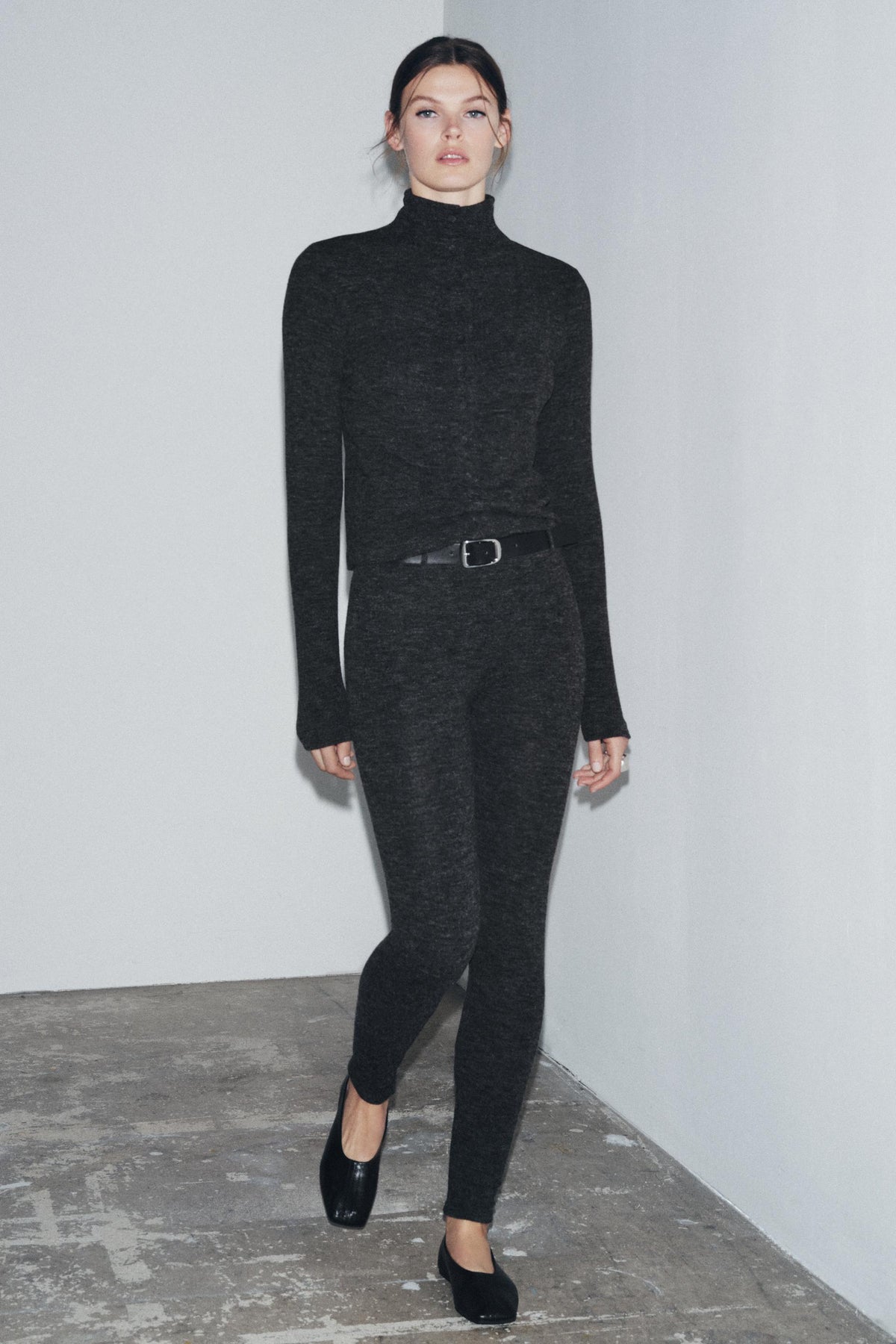 SOFT HIGH NECK JACKET - Image 1