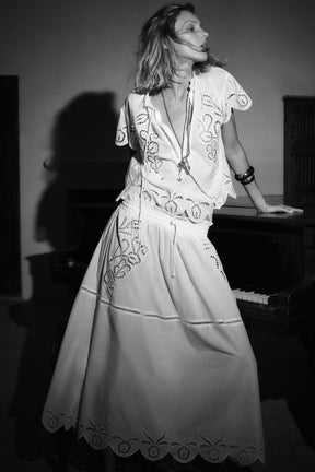 Embroidered Fashion Top