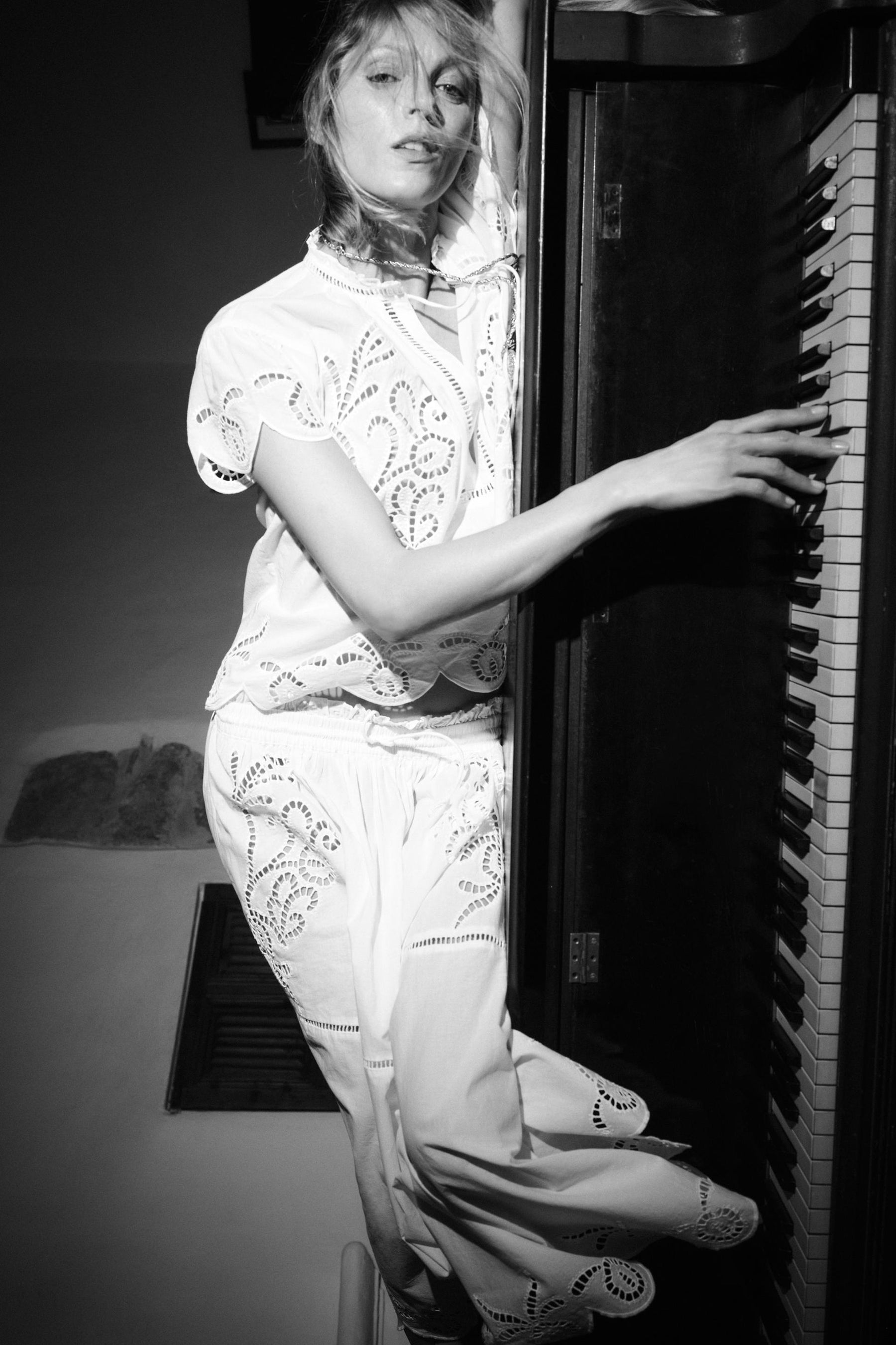 Embroidered Fashion Top