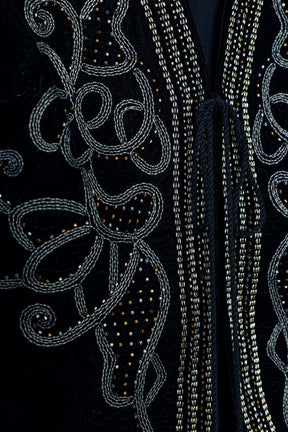 EMBROIDERED VELVET WAISTCOAT ZW COLLECTION - Image 6