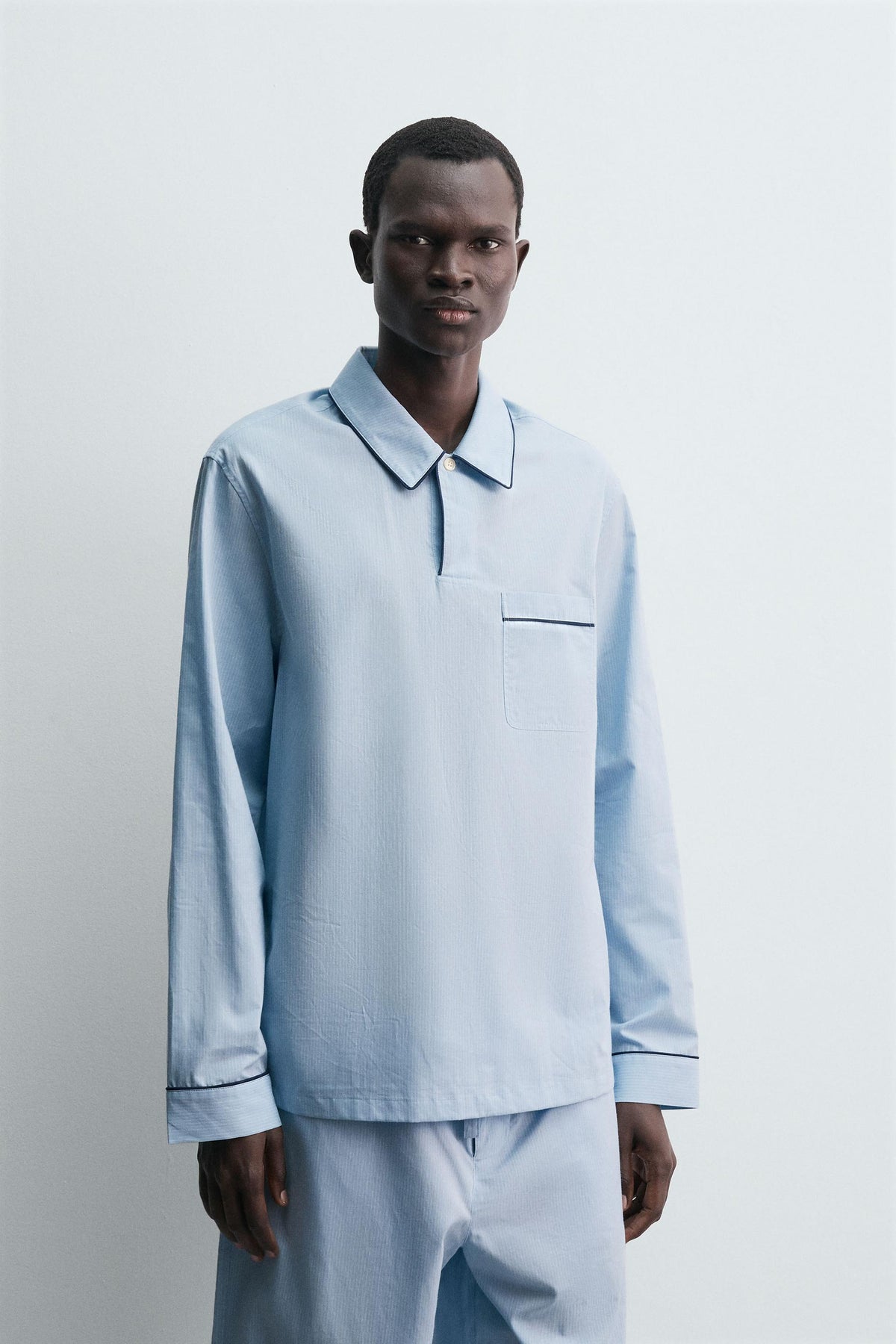 JACQUARD PYJAMA POLO SHIRT - Image 2