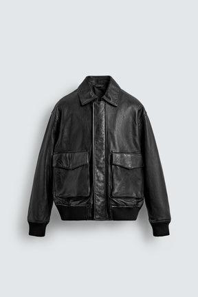 Leather Pocket Jacket