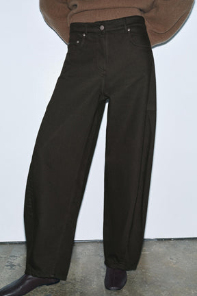 Mid-Waist Balloon Jeans