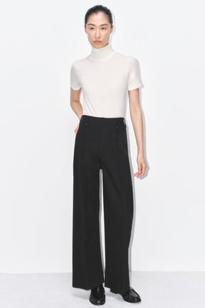 Wide-leg High-waist Jeans