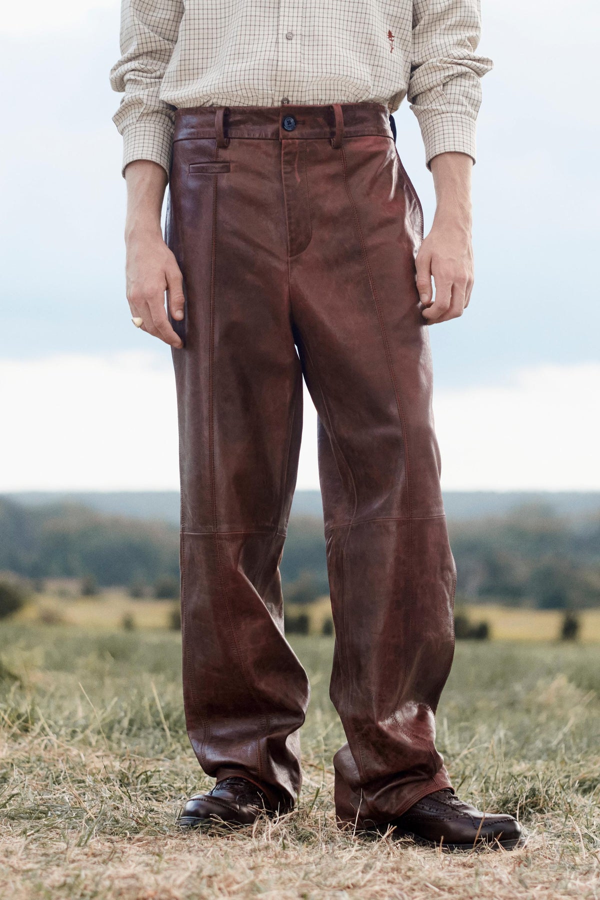 LIMITED EDITION LEATHER SUIT TROUSERS - Image 2