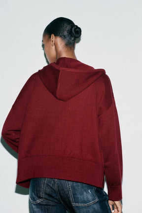 Knitted Hooded Sweater