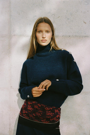 SOFT KNIT JUMPER WITH BUTTONS - Image 1