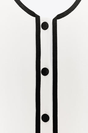 CARDIGAN WITH CONTRAST TRIMS - Image 6