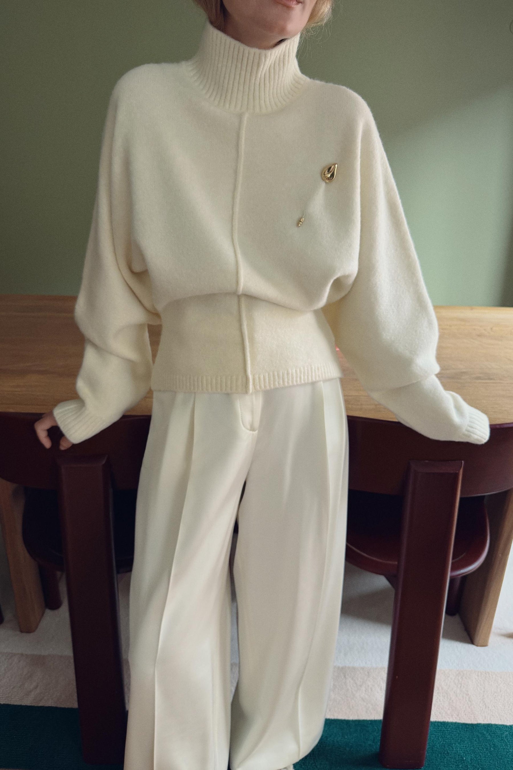 Knit High Neck Jumper