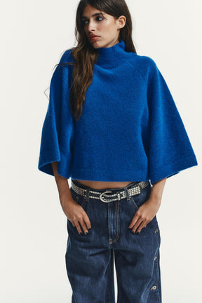 WIDE-SLEEVED KNIT JUMPER