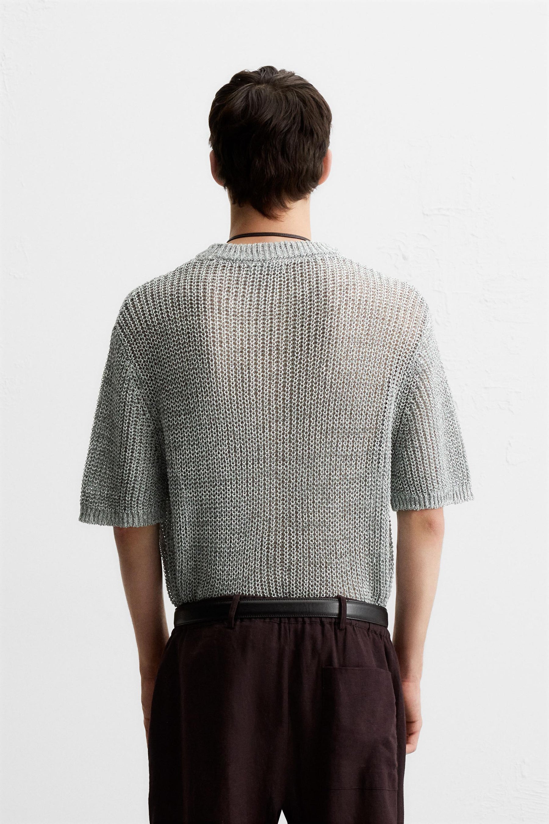 OPEN KNIT T-SHIRT - Image 3
