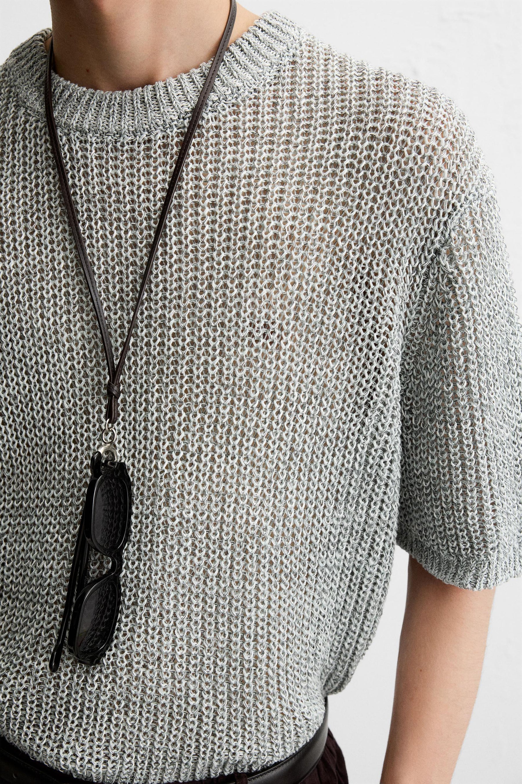 OPEN KNIT T-SHIRT - Image 5