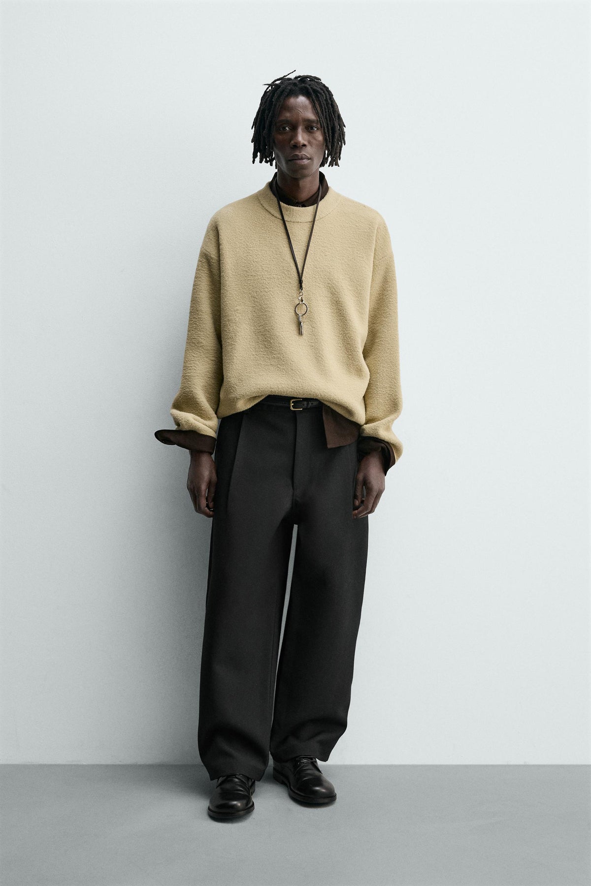 RELAXED FIT TEXTURED JUMPER - Image 1