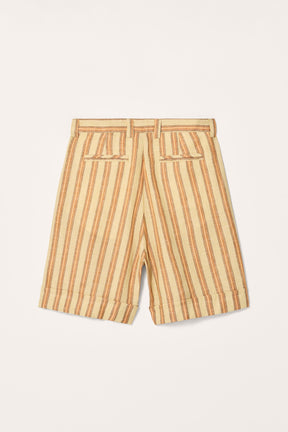 LIMITED EDITION STRIPED LINEN BERMUDA SHORTS - Image 5