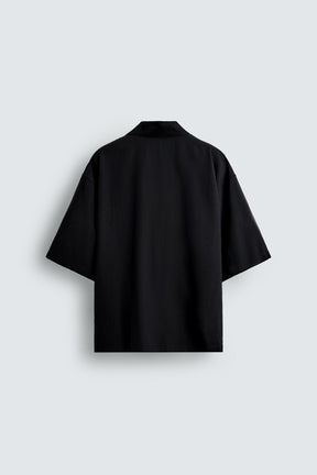 EMBROIDERED TEXT FLOWING SHIRT - Image 7