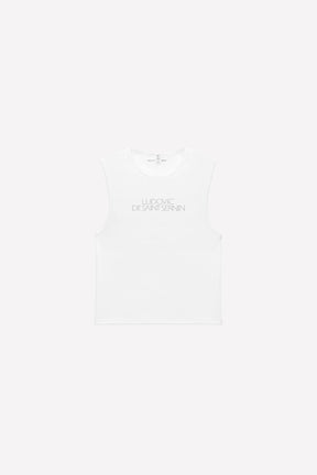 Rhinestone Logo Tank Top