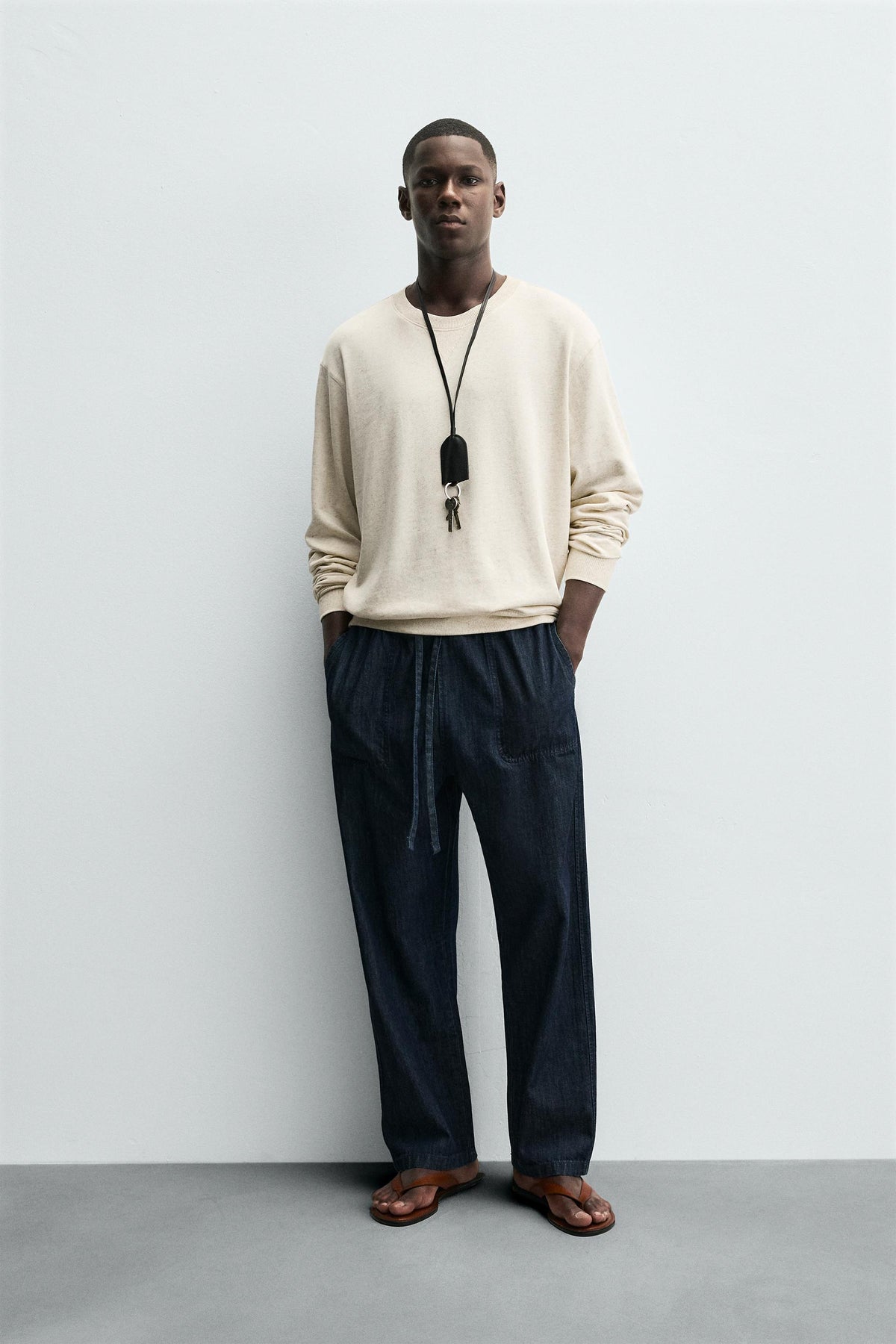 SOFT CREW NECK SWEATSHIRT - Image 1