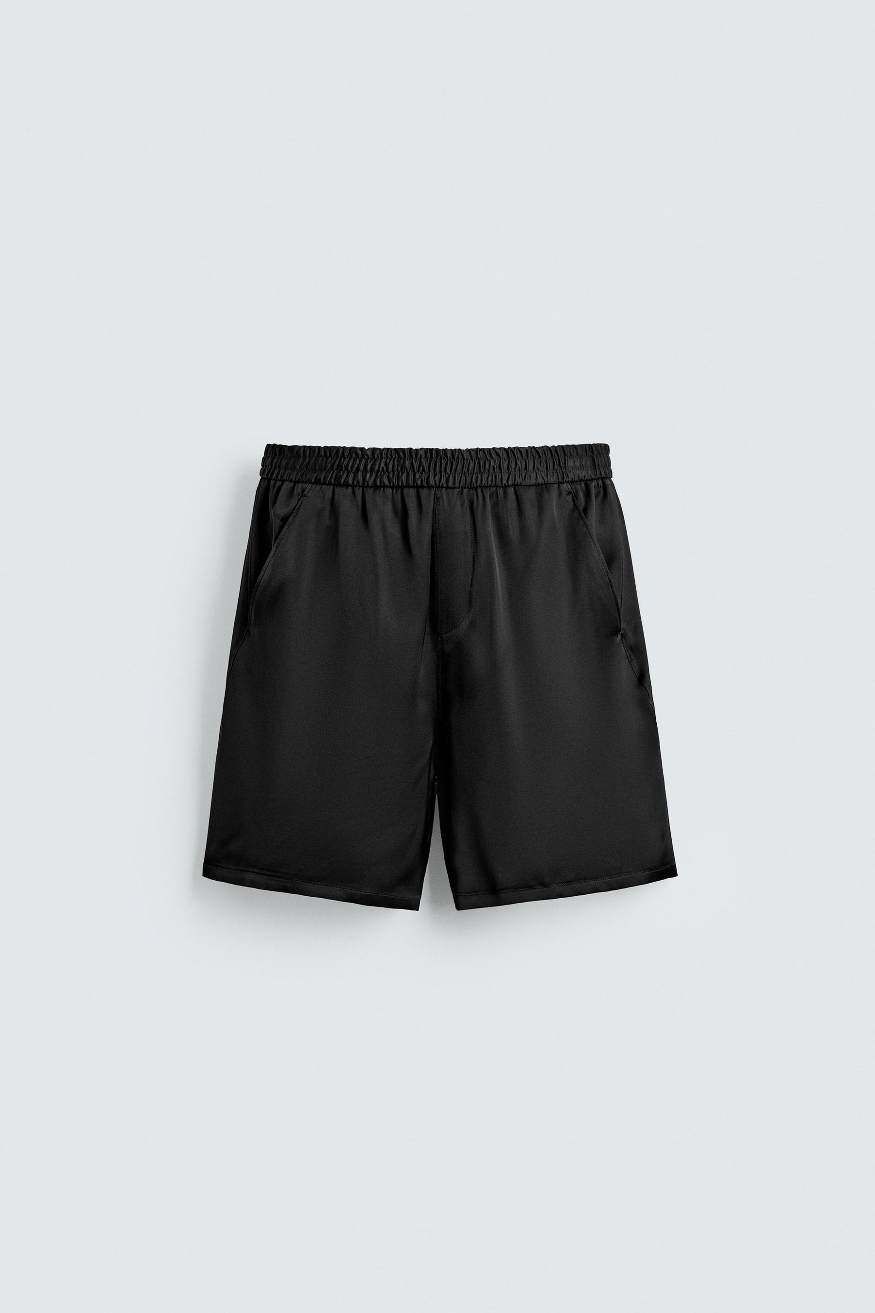 RELAXED FIT SATIN BERMUDA SHORTS - Image 7