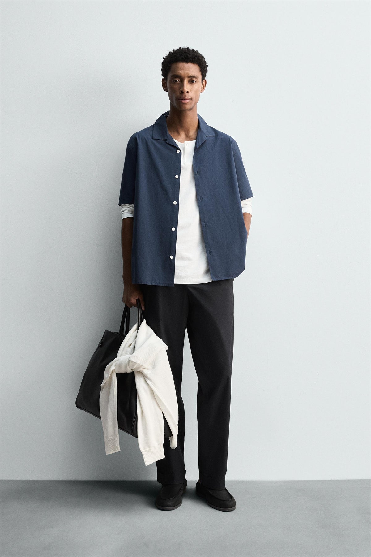 RELAXED FIT POPLIN SHIRT - Image 1