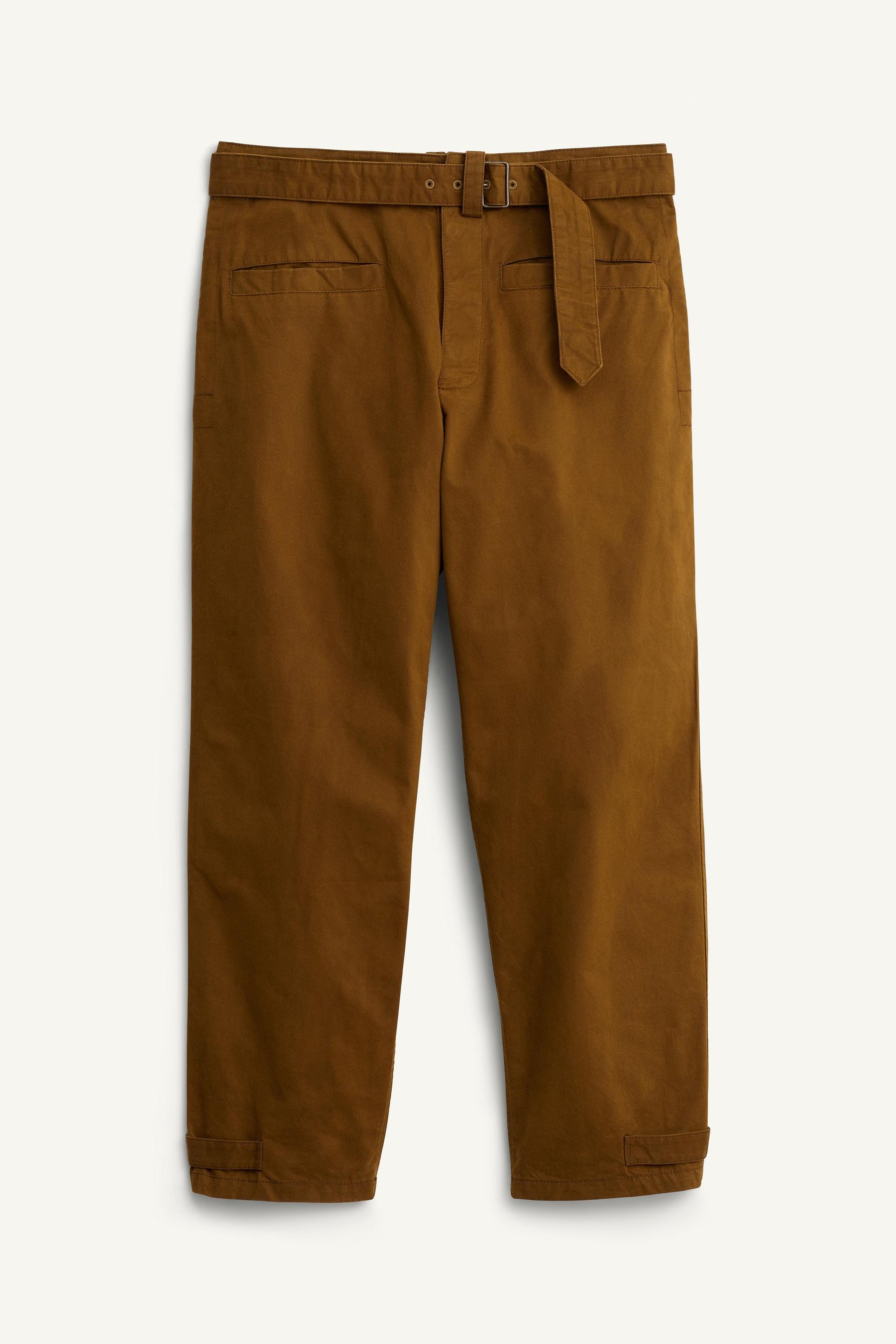 LIMITED EDITION TEXTURED TROUSERS WITH BELT - Image 5