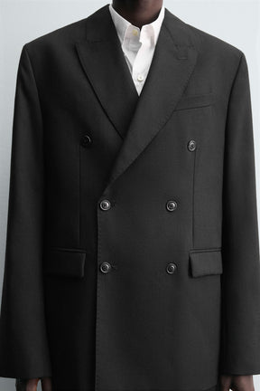 DOUBLE-BREASTED WOOL SUIT BLAZER - Image 6