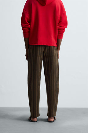 STRIPED BALLOON FIT TROUSERS - Image 2