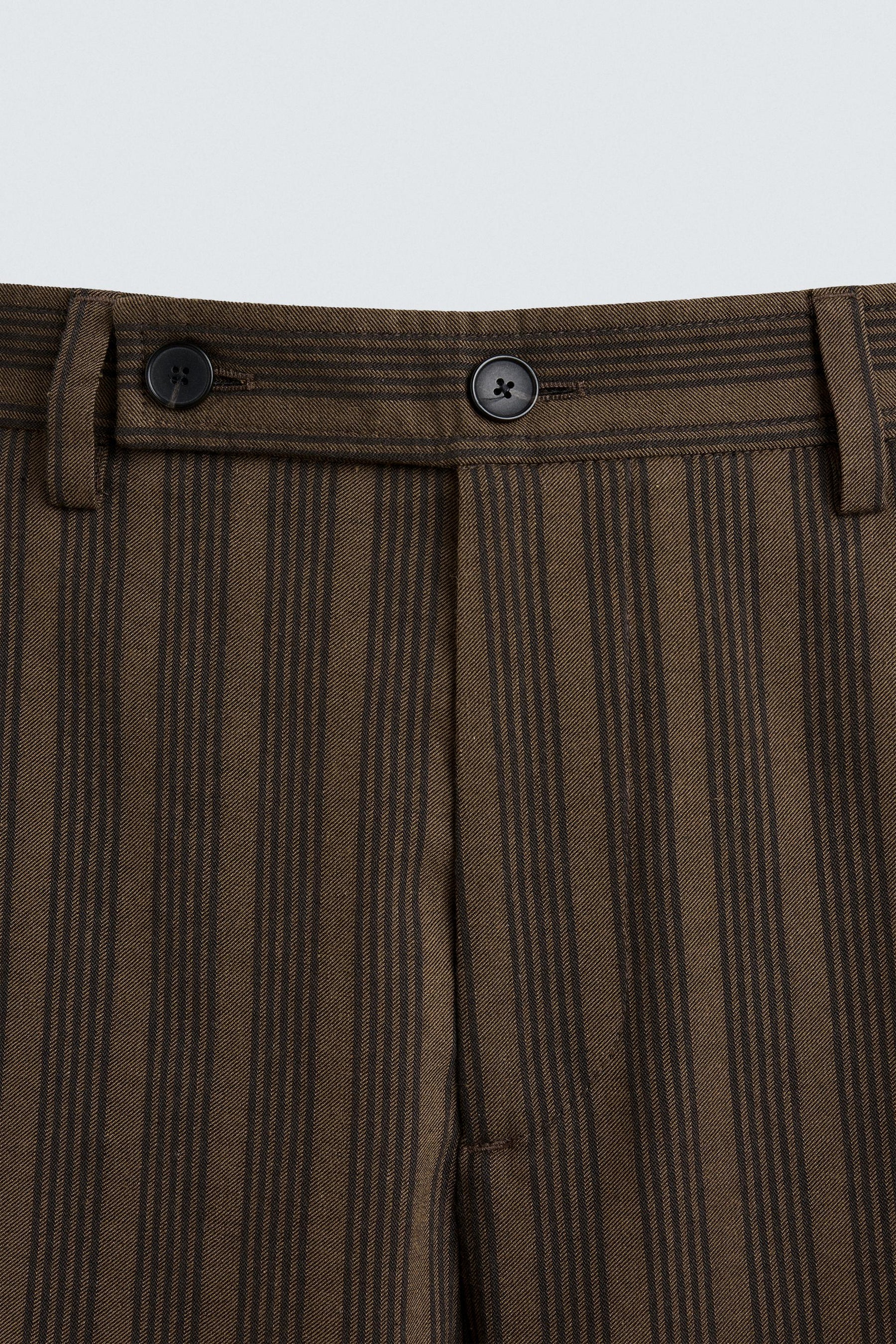 STRIPED BALLOON FIT TROUSERS - Image 7