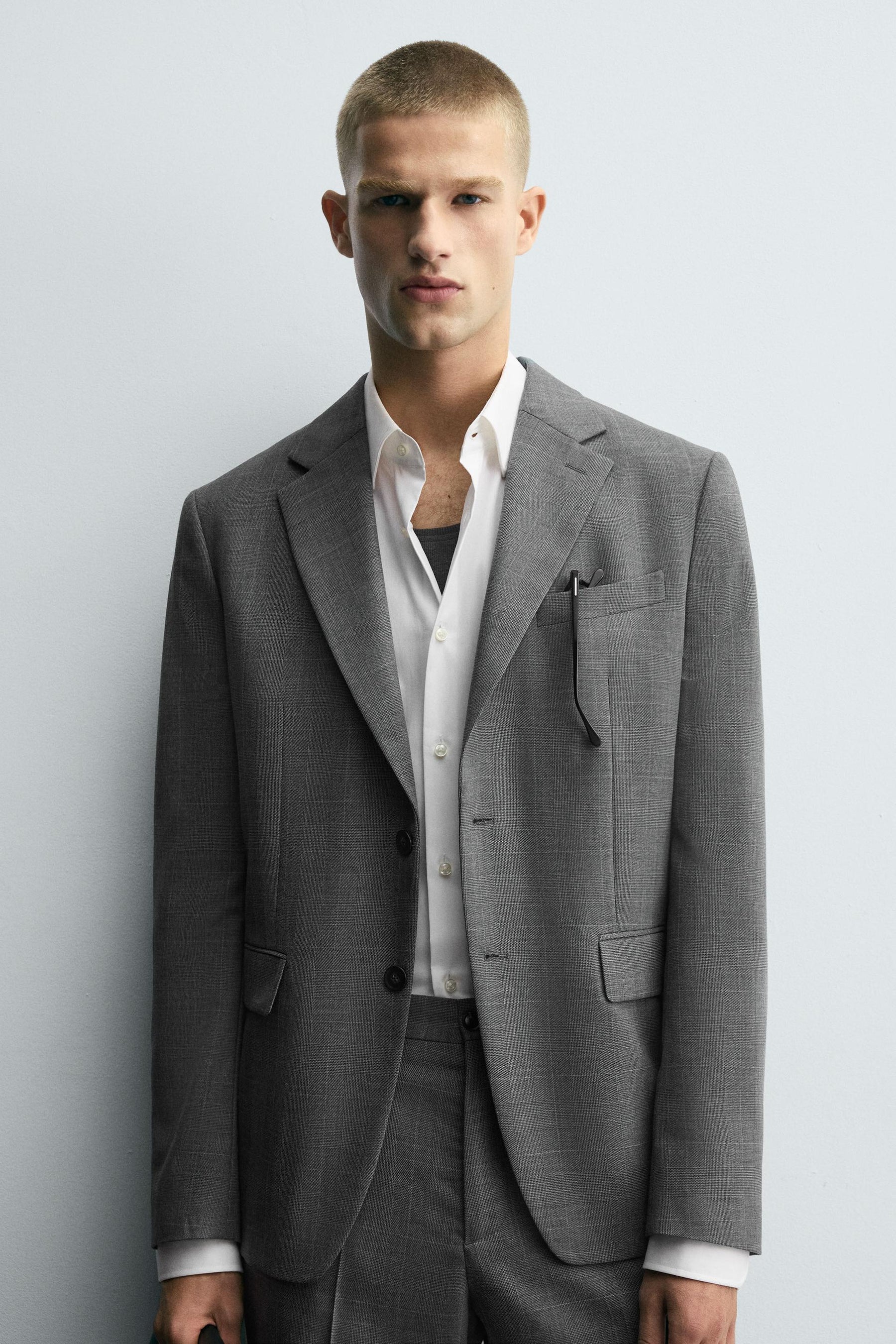 CHECK SUIT BLAZER - Image 5