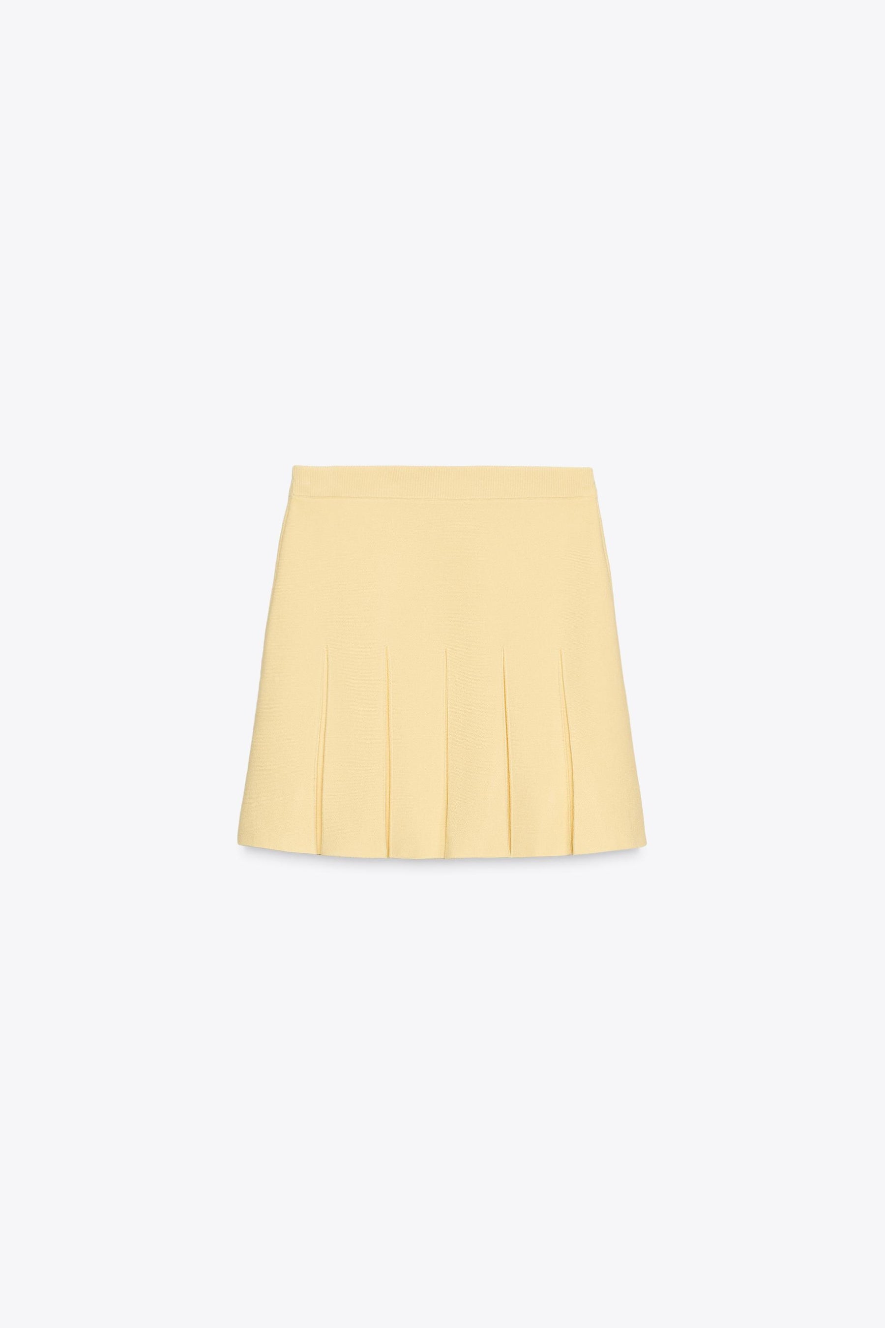PLEATED KNIT MINI SKIRT - Image 7