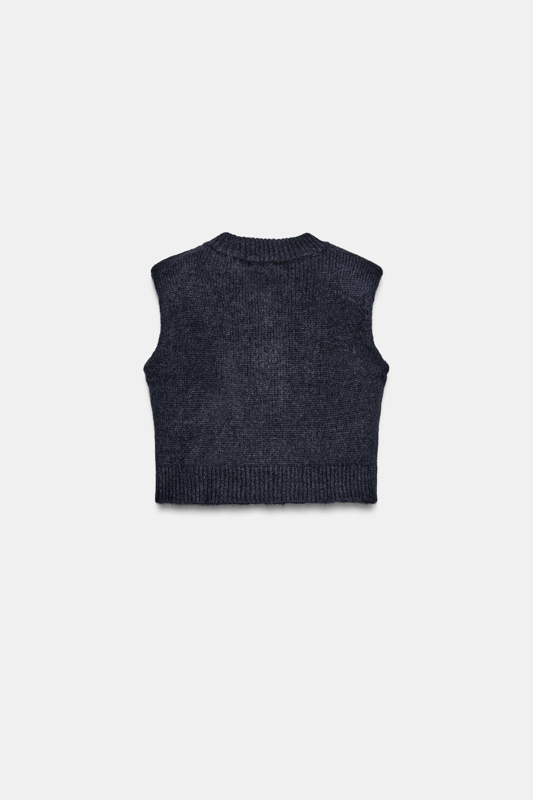 WOOL AND ALPACA WAISTCOAT WITH SHOULDER PADS - Image 6