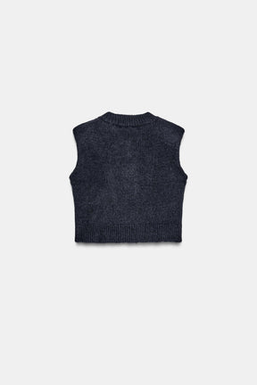 WOOL AND ALPACA WAISTCOAT WITH SHOULDER PADS - Image 6