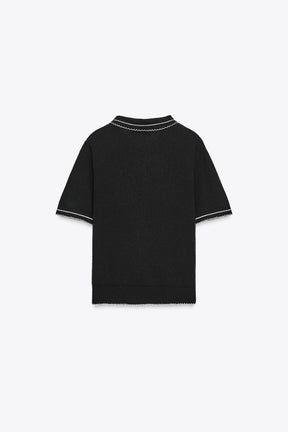 Knit Polo Shirt with