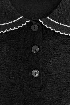 Knit Polo Shirt with