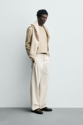 REGULAR FIT WAFFLE-KNIT JUMPER - Image 4