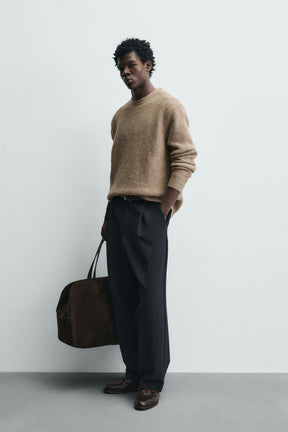 REGULAR FIT WAFFLE-KNIT JUMPER - Image 4