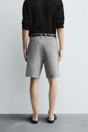 COTTON/LINEN BERMUDA SHORTS - Image 3