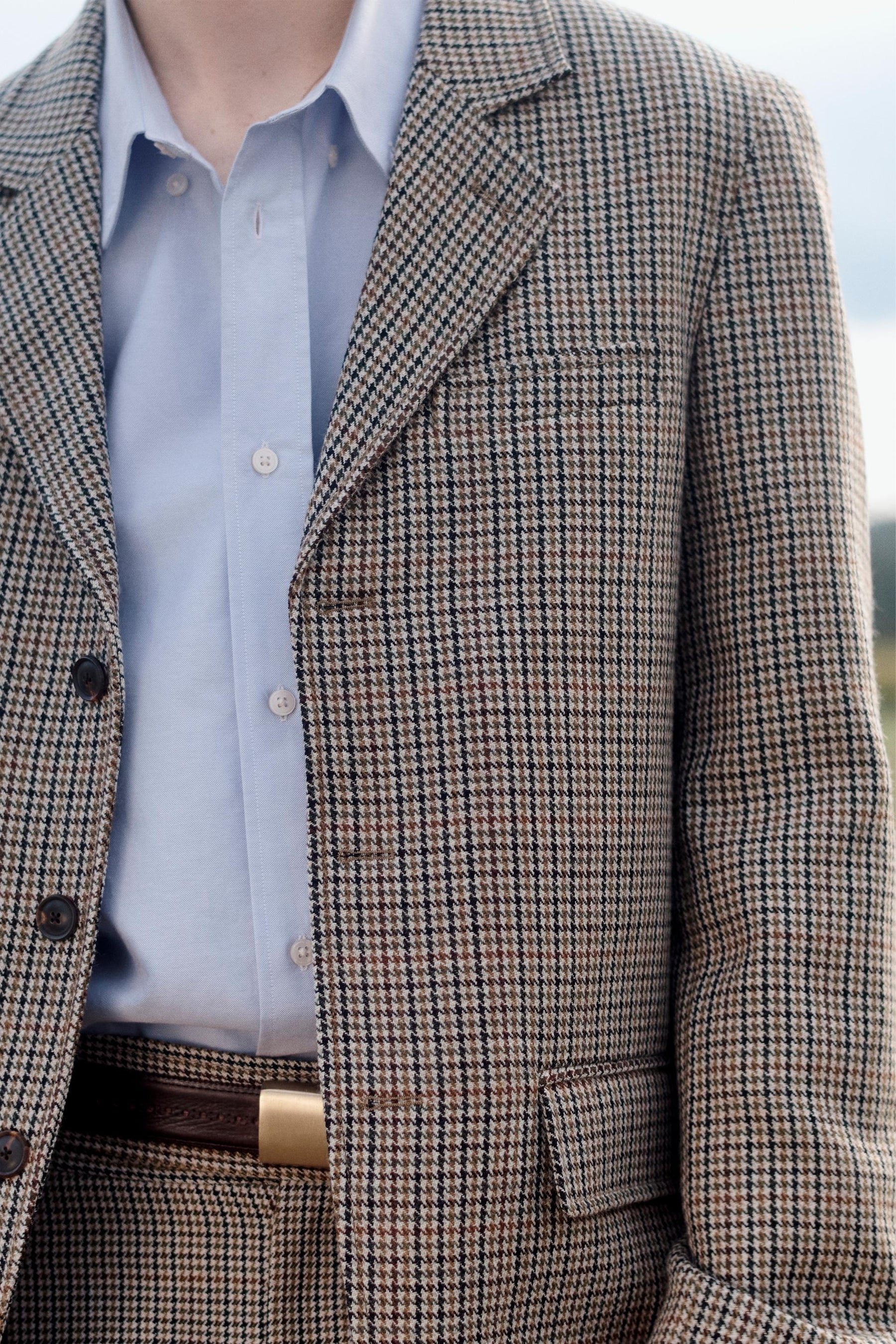 LIMITED EDITION WOOL CHECK SUIT BLAZER - Image 6