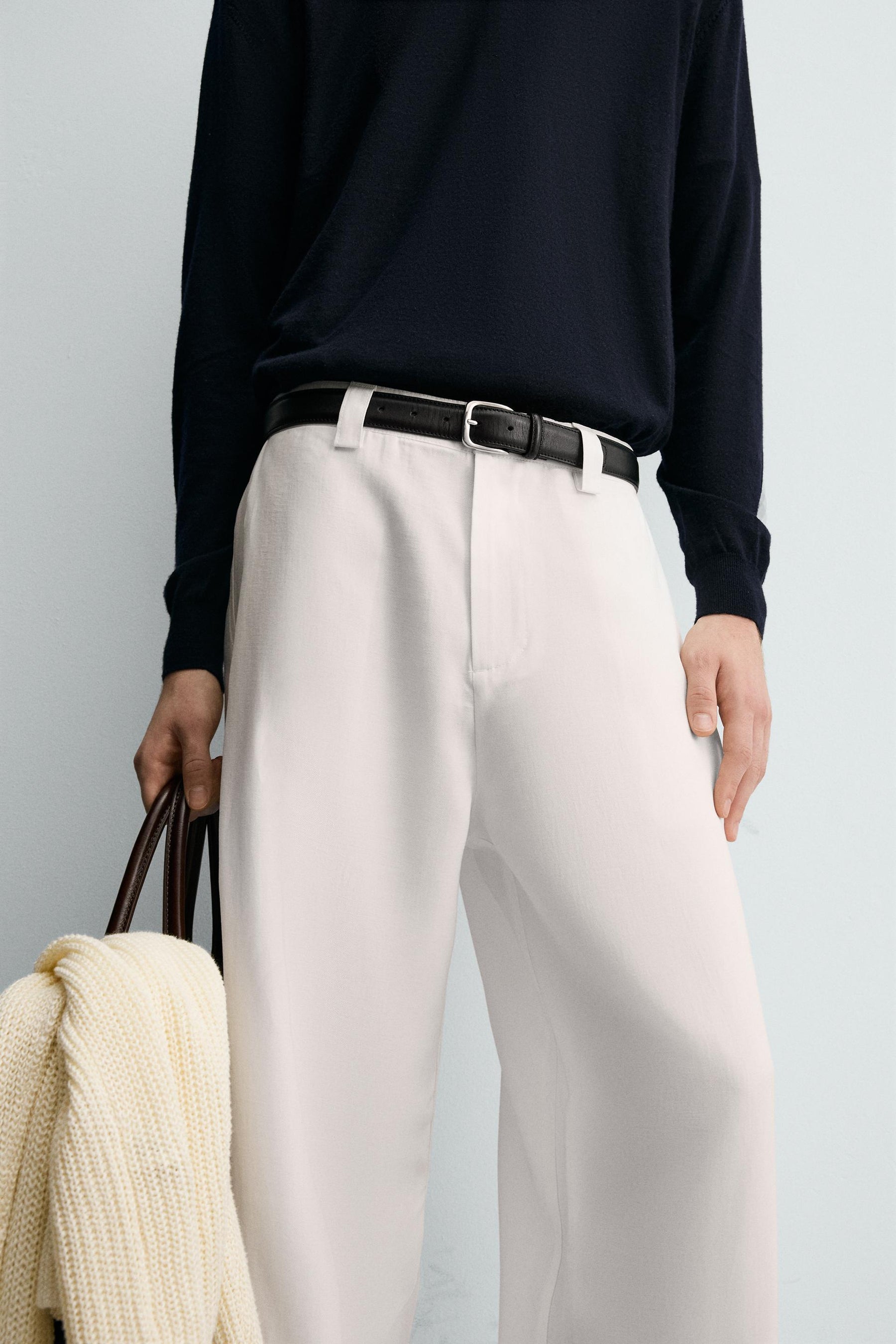 FLOWING TROUSERS WITH SIDE PLEATS - Image 6