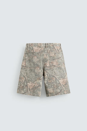 ABSTRACT PRINT RELAXED FIT BERMUDA SHORTS - Image 7