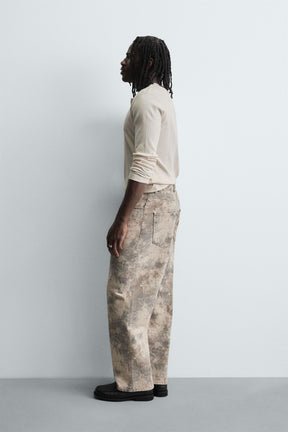 ABSTRACT PRINT BAGGY FIT TROUSERS - Image 4