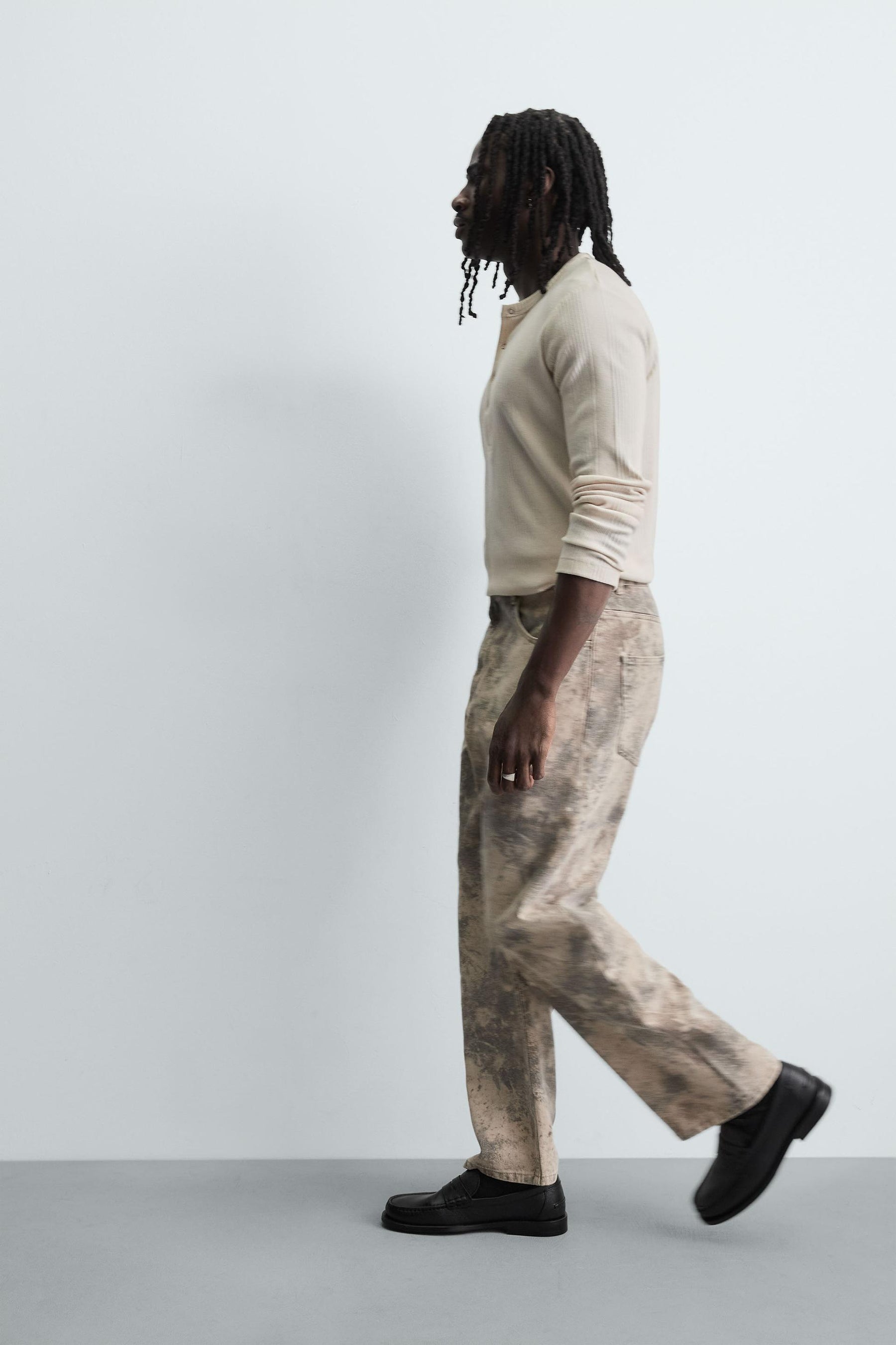 ABSTRACT PRINT BAGGY FIT TROUSERS - Image 6