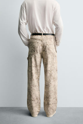 ABSTRACT PRINT CARPENTER TROUSERS - Image 3