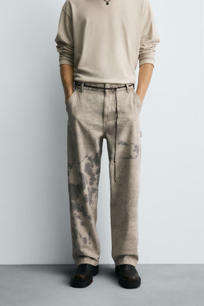 DALMATIAN PRINT CARPENTER TROUSERS - Image 2