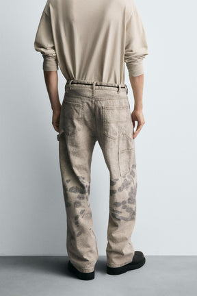 DALMATIAN PRINT CARPENTER TROUSERS - Image 3