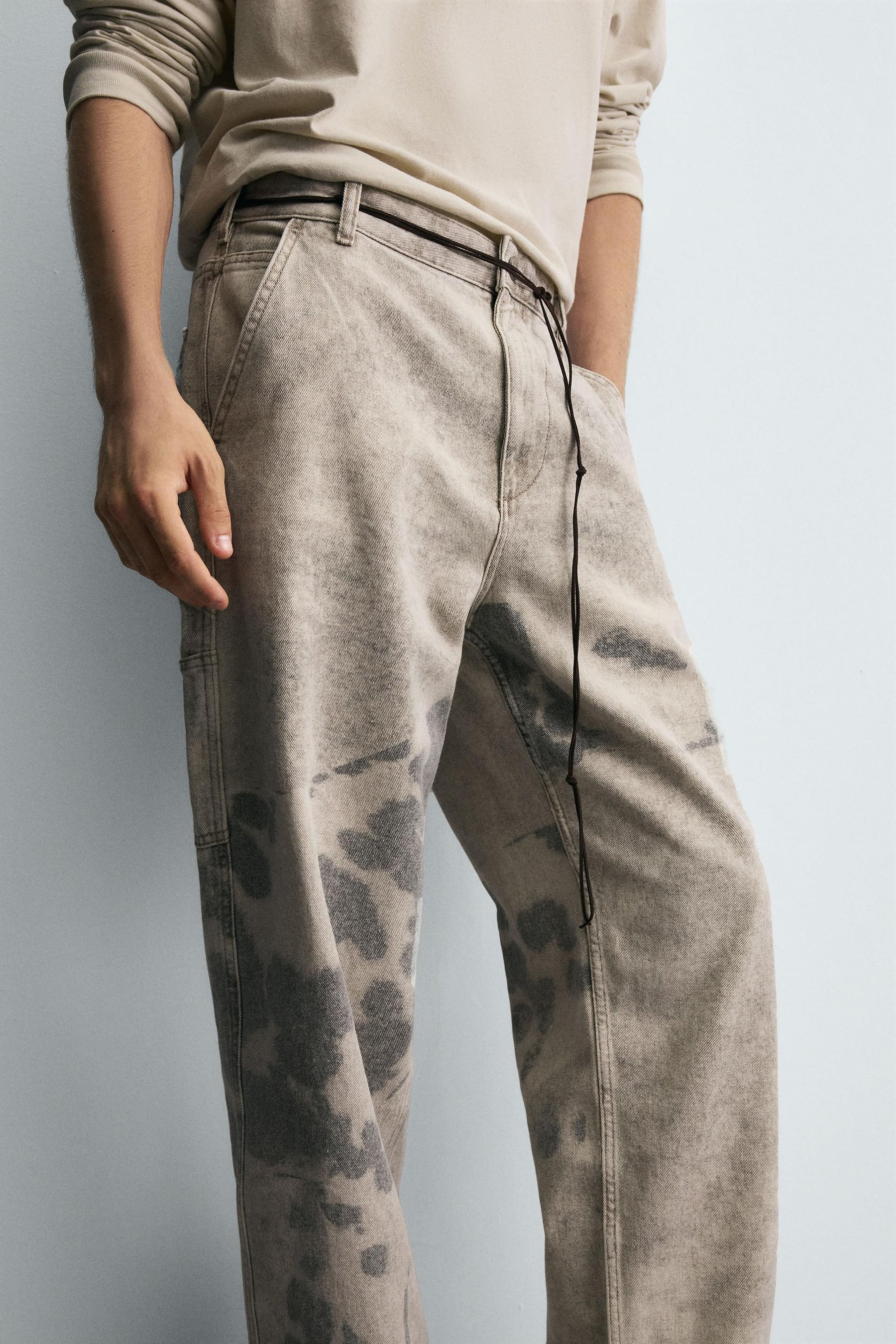 DALMATIAN PRINT CARPENTER TROUSERS - Image 5