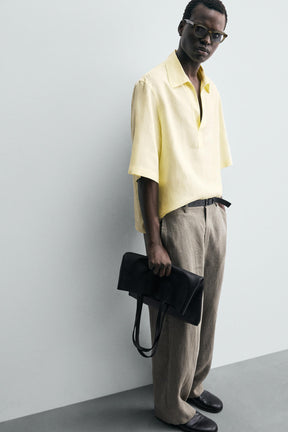 100% LINEN POLO SHIRT - Image 6