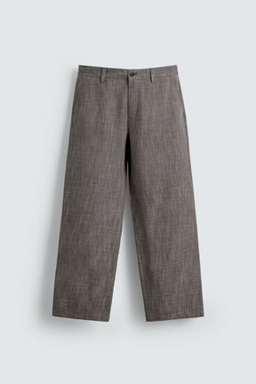 TEXTURED SUIT TROUSERS - Image 6