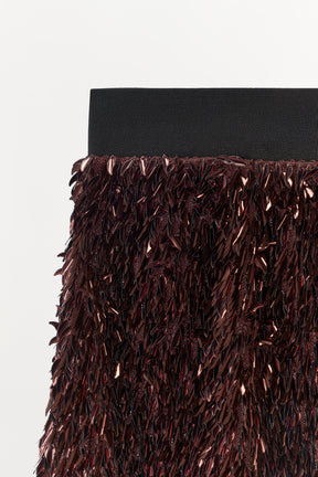 Sequin Contrast Waistband Shorts