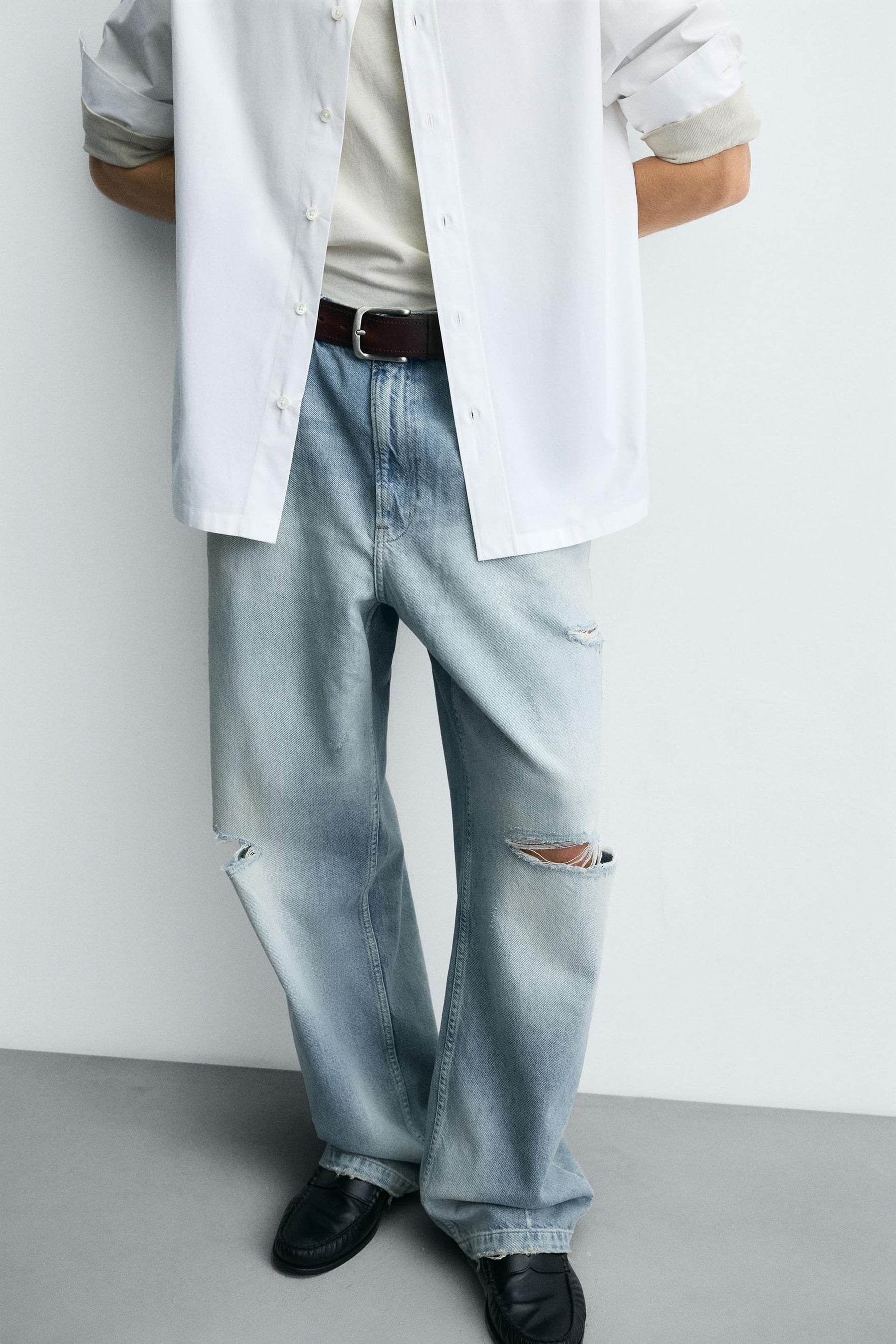 RIPPED BAGGY FIT JEANS - Image 5