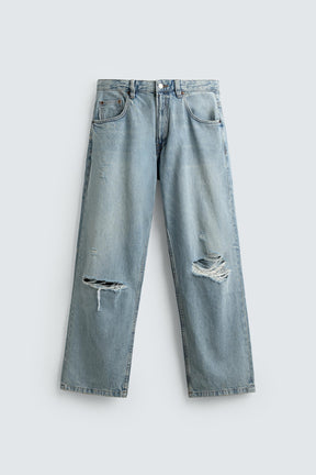 RIPPED BAGGY FIT JEANS - Image 8